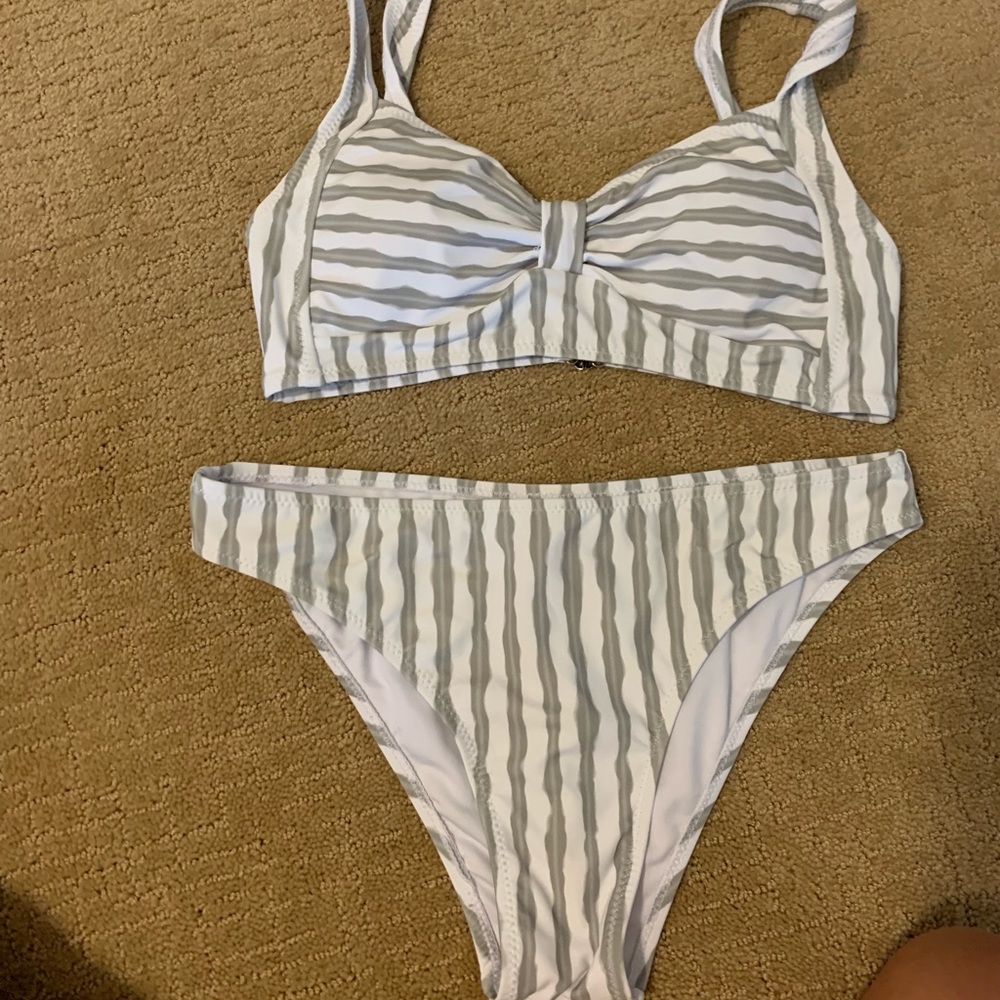 Striped bikini